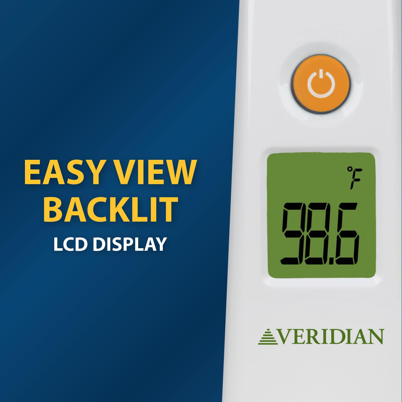 Veridian Temporal Contact Thermometer LCD Display 09-330 1 Each 1 Count (Pack of 1) - BeesActive Australia
