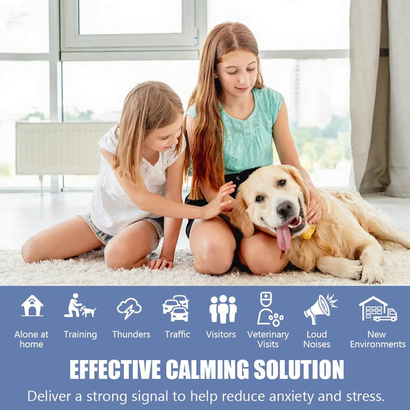 OSDUE Dog Calming Plug In, 4-in-1 Dog Calming Plug In Pheromone Diffuser with 1 Diffuser + 3 Refills, Helps Relaxation, Anxiety Relief & Stress Relief, 90 Day 1 Diffuser + 3 Refill