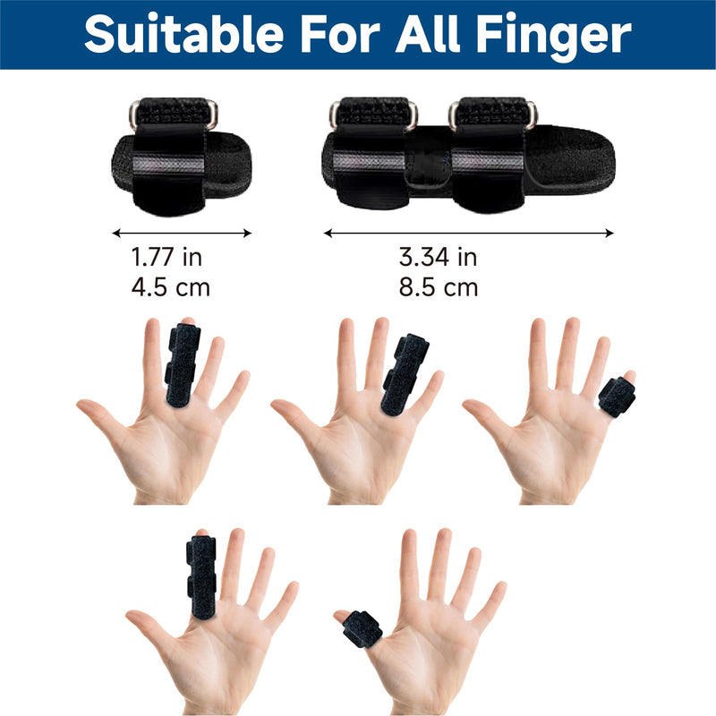 SUNBURST Finger Splint - Adjustable Trigger/Mallet Finger Brace for Thumb, Index & Middle Fingers - Easy One-Hand Fit, Breathable & Reusable for Arthritis/Injury Relief - BeesActive Australia