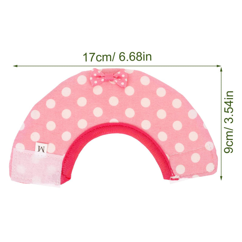 SUPVOX Parrot Recovery Collar Adjustable Bird Neck Cone for Anti-Biting and Pecking Soft Comfortable Protective Ring for Faster Wound Healing Suitable for Medium Birds Pink