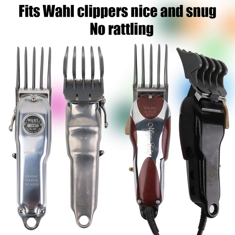 Professional Hair Clipper Combs Guides, Hair Clipper Guards 1 & 1/4" 1 & 1/2" 2", Mega NO.16 NO.12 NO.10 fits for most Wahl Clippers (NO.10+NO.12+NO.16, Gray) 3 Count (Pack of 1) - BeesActive Australia