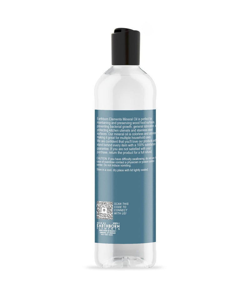Earthborn Elements Mineral Oil 8 fl oz, Pure & Undiluted, No Additives Clear 8 Ounce - BeesActive Australia