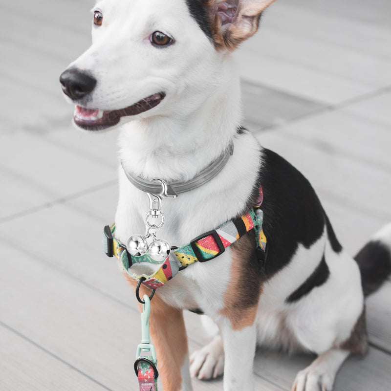 Pack of 2 Bells Pet Bells for Collars Bell for Dogs Loud Dog Bells Key Rings Dog Bells Dog Triple Bell Pendant Accessories for Dogs Cat Necklace Collar Decor - BeesActive Australia