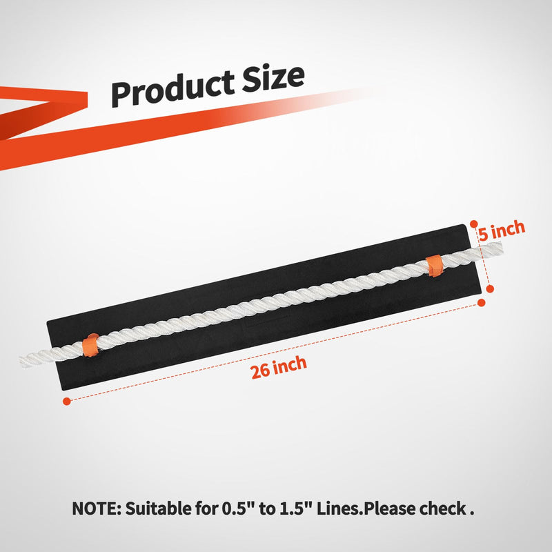 Dock Line Chafe Guards 26inch 4PCS Neoprene Diving Material Skin-Friendly and Non-Abrasive with Two Rope Telescopic Fixation Straps - BeesActive Australia