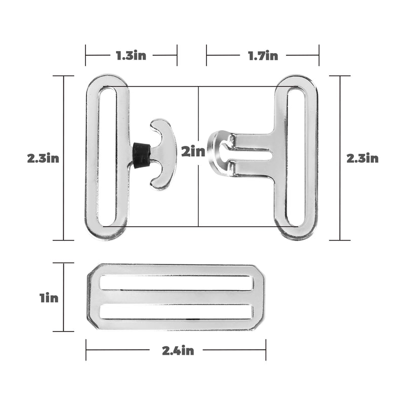 Harrison Howard 3PCS Hardware Horse Blanket Surcingle Buckle Replacement for Horse Sheets Surcingle Attachment 1 Set one piece - BeesActive Australia