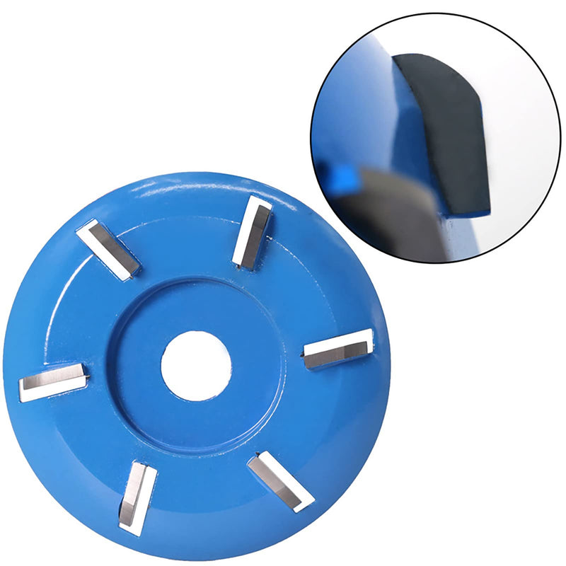 Arinda Goat Hoof Trimmers Tool - Professional Electric Hoof Trimming Disc, Metal Wood Carving Tools for Angle Grinder Attchments, Horses Cow Foot Repair (Blue 6 Teeth) Blue 6 Teeth