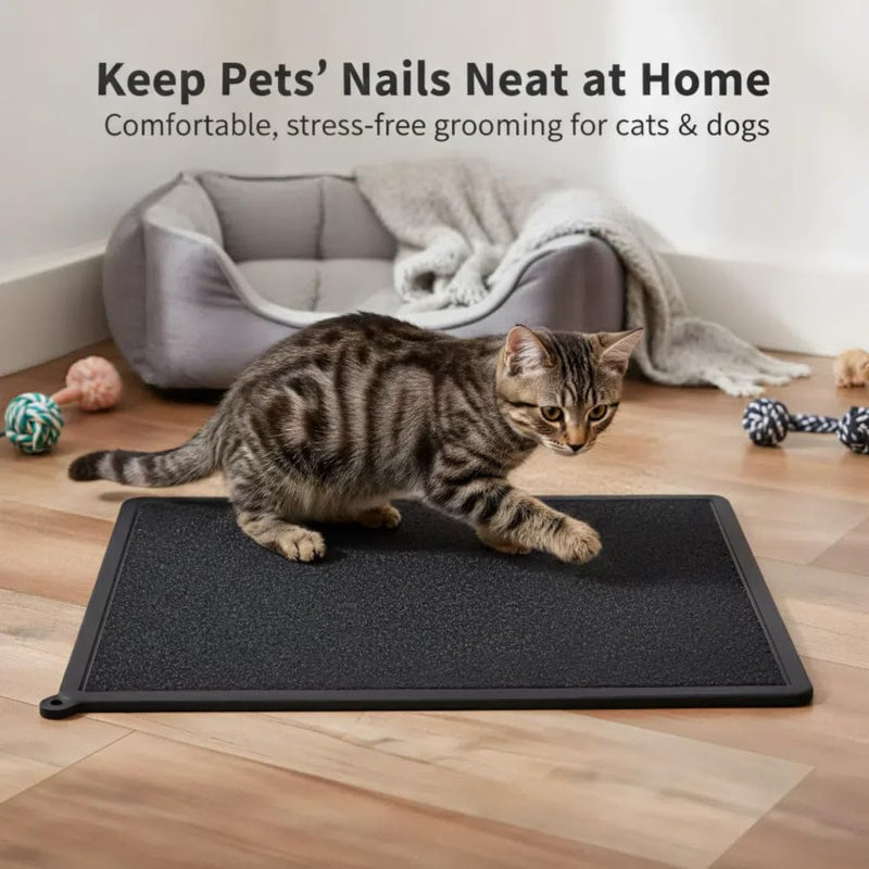 Silicone Pet Nail Care Pad Claw Scratch Board for Dog and Cat File Toy Replaceable Sandpaper to Shorten a Pet Nail - BeesActive Australia