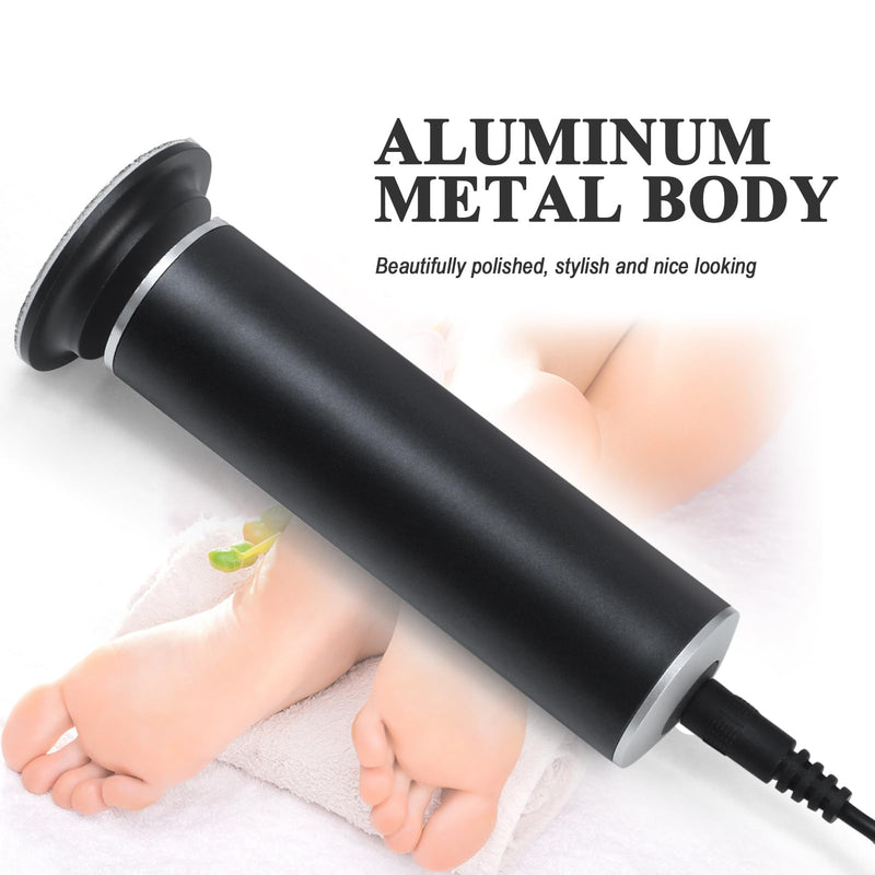 Electric Callus Remover for Feet, Adjustable Various Speed, Powerful Electric Foot File Sander Grinder Pedicure Hard Dead Skin Remover with 60 Sandpaper Discs and Dust Brush, Black FCR-1 04-Black - BeesActive Australia