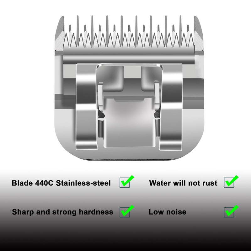 5 Skip Tooth Detachable Pet Dog Grooming Steel Blades,Compatible with Andis,Oster A5,Wahl KM10 Series Clippers,Cut Length 1/4-Inch (6.3mm) ，1 PACK 5 Skip Tooth-1 PCS - BeesActive Australia
