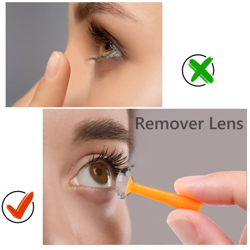 12 Pack Hard Contact Lens Remover for RGP and Scleral Lenses, Eye Plungers Suction Cup Removal Tool 12