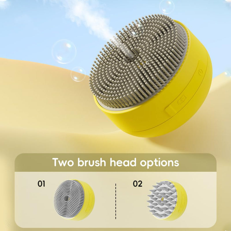 Cat Steam Brush Cat Hair Brush,3 in 1 Cat Steamy Brush Cleanser,Rechargeable Silicone Steam Brush,for Removing Tangled and Loose Hair, Cat Dog Steamy Brush for Massage (green) green - BeesActive Australia