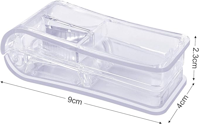 Opret Medicine Cutter, Pill Cutter, Half-Divided, Easy to Cut, Portable, Medicine Cutter, Clear - BeesActive Australia