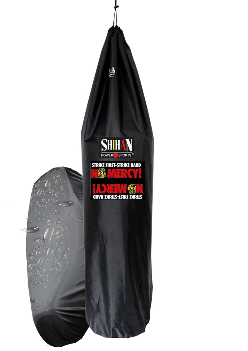 Boxing Bag Cover NO MERCY STRIKE HARD In/Outdoor 5-6ft & 24inch Diameter Large Bag punch bag Outdoor Protection for your boxing Bag , Ideal for freestanding boxing bags - BeesActive Australia