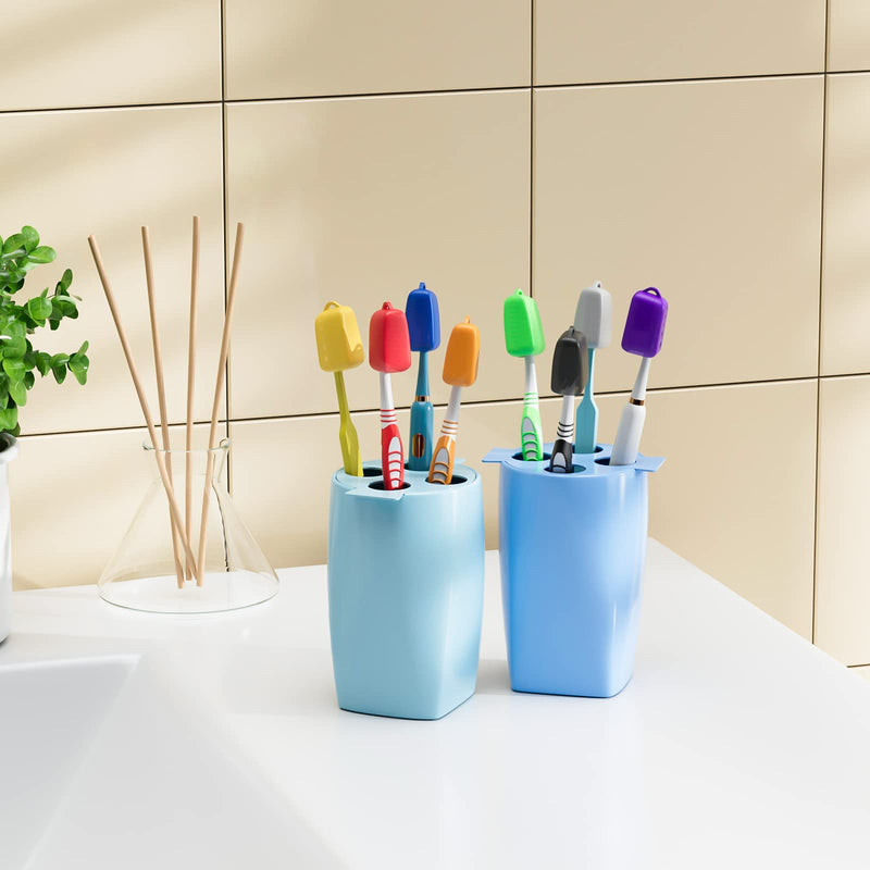 8 Packs Toothbrush Covers, Silicone Toothbrush Covers Caps for Electric Toothbrush Replacement Head & Manual Toothbrush, Toothbrush Travel Essentials - BeesActive Australia
