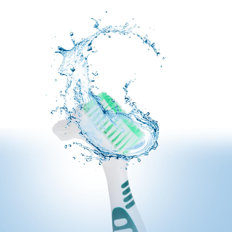2Pack Denture Cleaning Brush, Denture Brush Premium Hygiene Denture Cleaner Set Multi-Layered Bristles Rubber Handle Denture Toothbrushes - BeesActive Australia