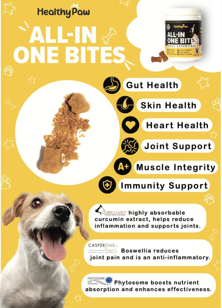 All-in-one Multifunctional Supplements for Dogs * Glucosamine for Joint Support * Immune Health *Antioxidants * Anti-inflammatory *Heart Health *Skin and Coat Health - PawsPlanet Australia