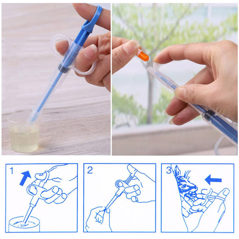 TAIHE tablet dispenser cat tablet feeder, medication feeder pet pusher syringe pet pusher syringe tablet dispenser for cats small dogs - BeesActive Australia