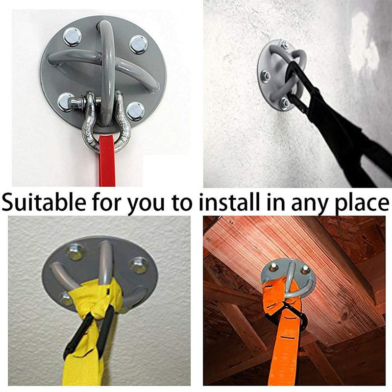 Wall Ceiling Mount Bracket for Gym & Home Suspension Straps Anchor for Olympic Rings Fitness Training Yoga Swing Battle Ropes Resistance Band & Boxing Equipment - BeesActive Australia