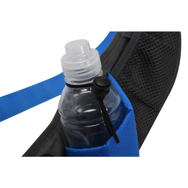 CLAPE Waist Bag Fanny Pack with Water Bottle Holder Unisex Walking Running Hiking Climbing Waistband Travel Money Belt Sport Waist Pack Fit All Kinds of Phones,Blue OT07-Blue