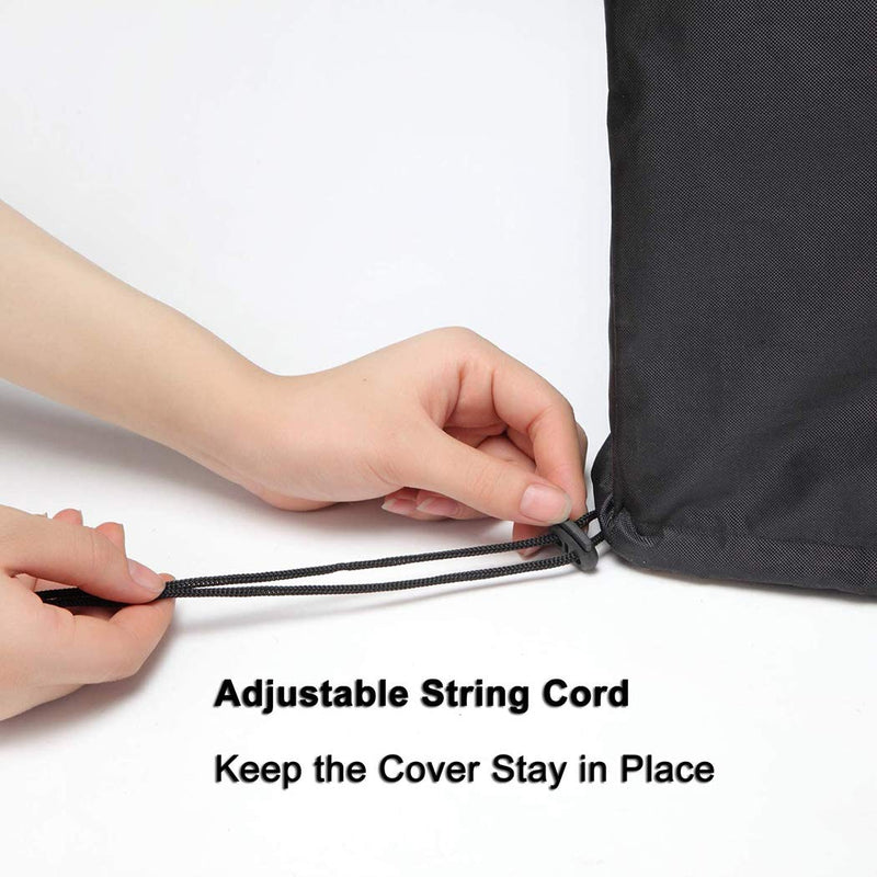 J&C Treadmill Protective Covers Dustproof Folding Running Machine Protective Cover Lightweight Durable Waterproof Sports Treadmill Cover for Home/Indoor Or Outdoor Treadmills Black 64x29x43"