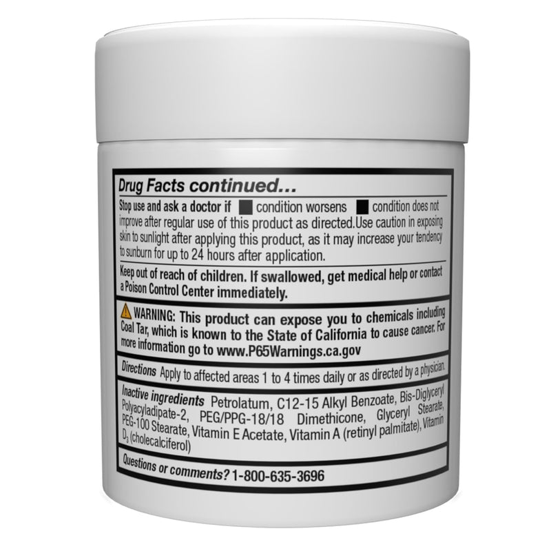 MG217 2% Coal Tar Ointment for Psoriasis, Extra Strength Multi Symptom Relief, Effectively Relieves Itching, Scaling, Redness, Vitamin A, D and E, 4 oz Jar - BeesActive Australia