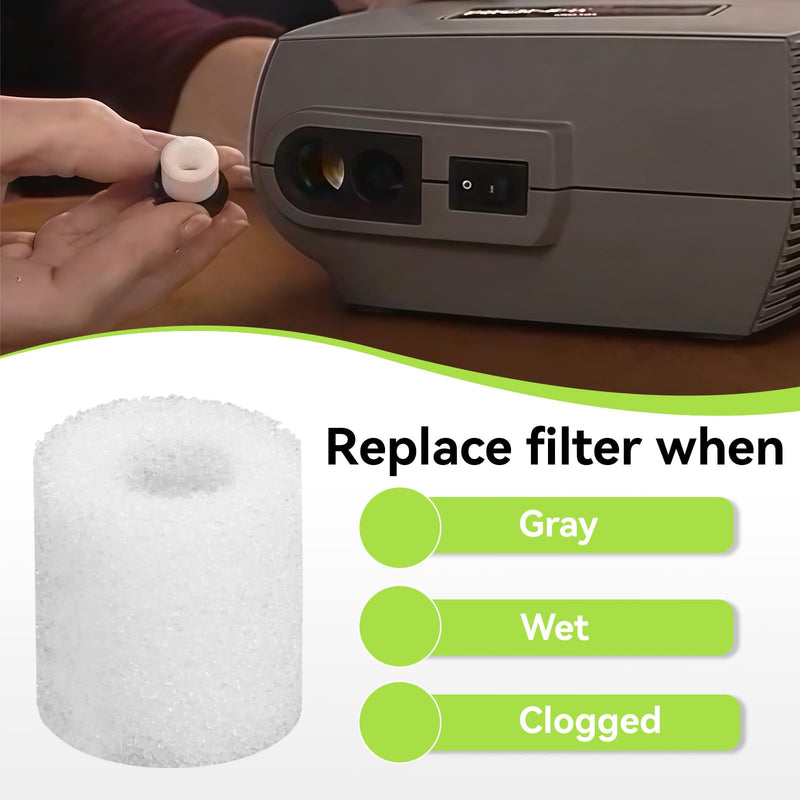 Nebulizer Filter Replacement Air Filter Compatible with PARI Vios Nebulizer Compressors, Ultra II, Trek, and Trek S, Nebulizer Filters Replacement for Vios Nebulizer Parts, 6 Pieces - BeesActive Australia