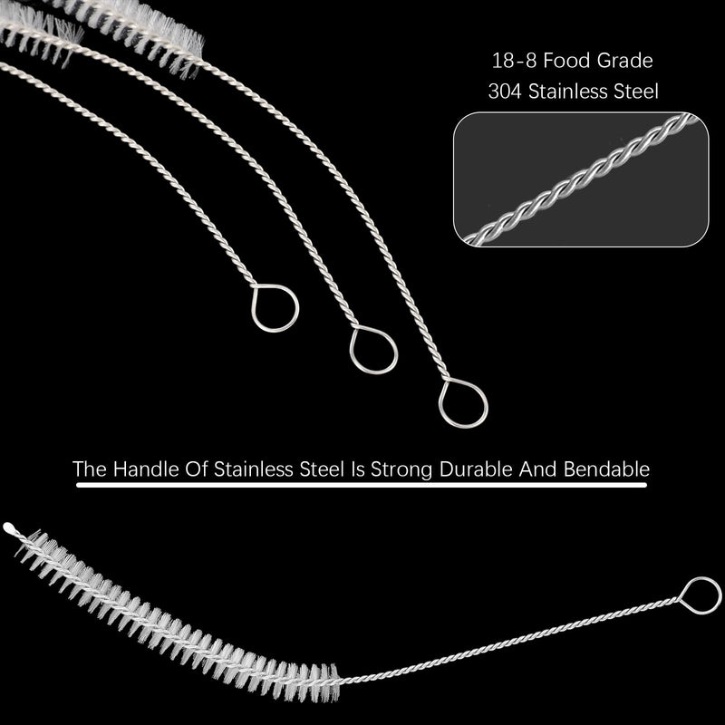 100 Pcs Tracheostomy Cleaning Brushes Trach Brush Nylon Bristle Tracheostomy Brushes Pipe Tube Cleaning Brush for Tracheostomy Supplies, 10mm - BeesActive Australia