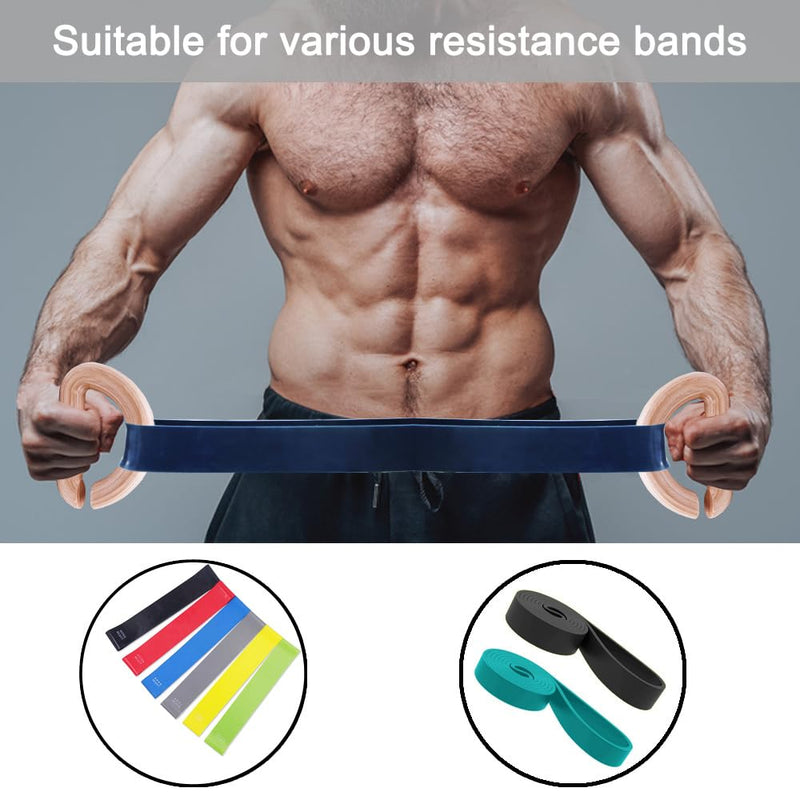 Lights Mountain Wooden Resistance Bands Handles Versatile Exercise Handles with Anti-Slip Grip Tapes for Elastic Band Workouts Home Gym Strength Training and Full-Body Workouts Wooden handle - BeesActive Australia