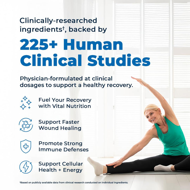 VitaMedica Clinical Support Formula - Surgery Recovery Vitamins | Supports Wound Healing & Bruising, Pre & Post-Op Surgery Essential, Injury Recovery Multivitamin Supplement