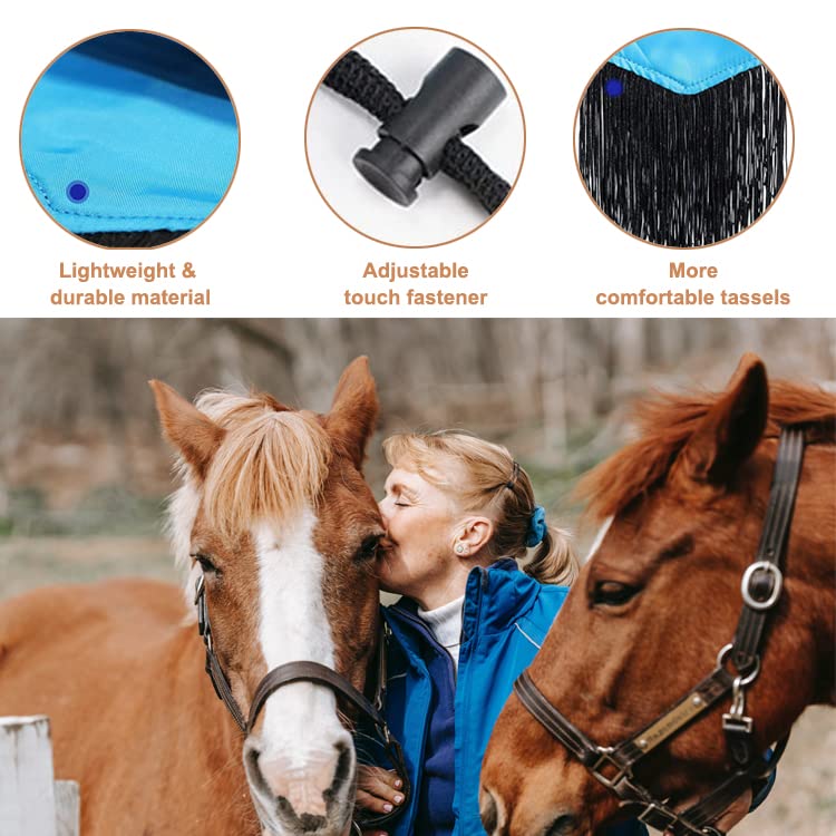 2PC Horse Tail Bag with Fringe & Snap, Waterproof Braid, Easy to Wear and Wrap, Suitable for Western and Aztec - BeesActive Australia