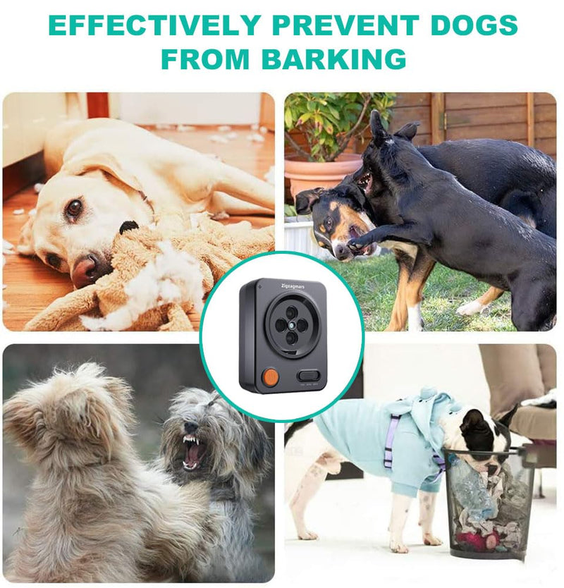 Anti Barking Devices, No Need App, Instant Use - 3 Modes Ultrasonic Bark Box, Dog Bark Deterrent Devices, Dog Barking Stopper 33ft Range, Barking Control Device for Dogs Indoor/Outdoor (black) black