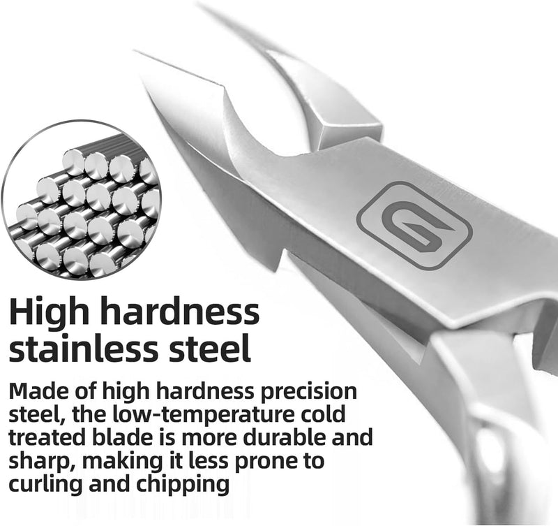 Cuticle Trimmer 3/4 Jaw Extremely Sharp Cuticle Nippers Scissors Stainless Steel Clippers Cutter Remover Pedicure Manicure Nail Tool, cuticle pusher, nail cuticle trimmer professional cuticle cutter Cuticle Nippers+cuticle Pushers/Colorful-s