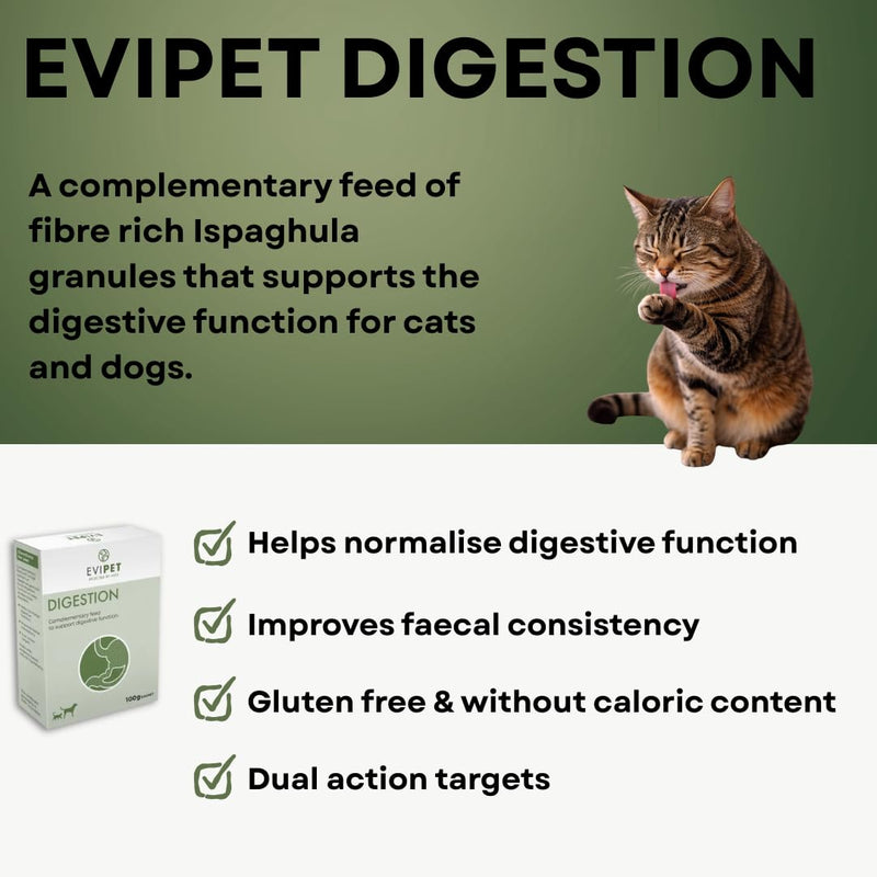 Digestion Complementary Feed for Cats and Dogs | 1 x 100g Sachet | Gluten Free | Helps Normalise Digestive Function