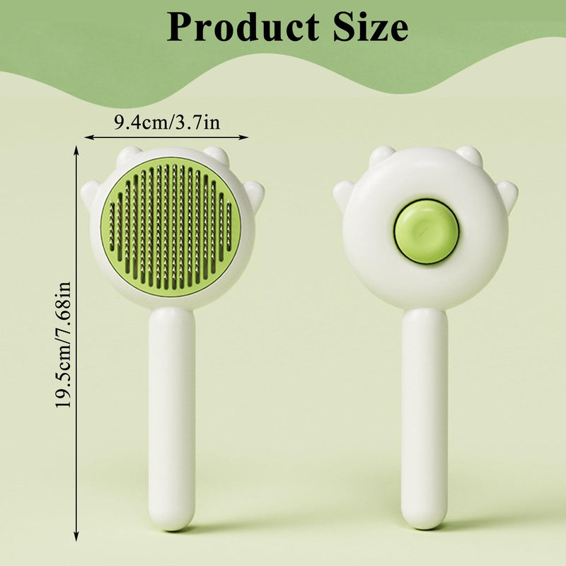 Cat brush, undercoat brush cat cat brush skin-friendly cat brush short hair one click cleaning cat hair brush animal hair brush dog brush short hair with handle - BeesActive Australia