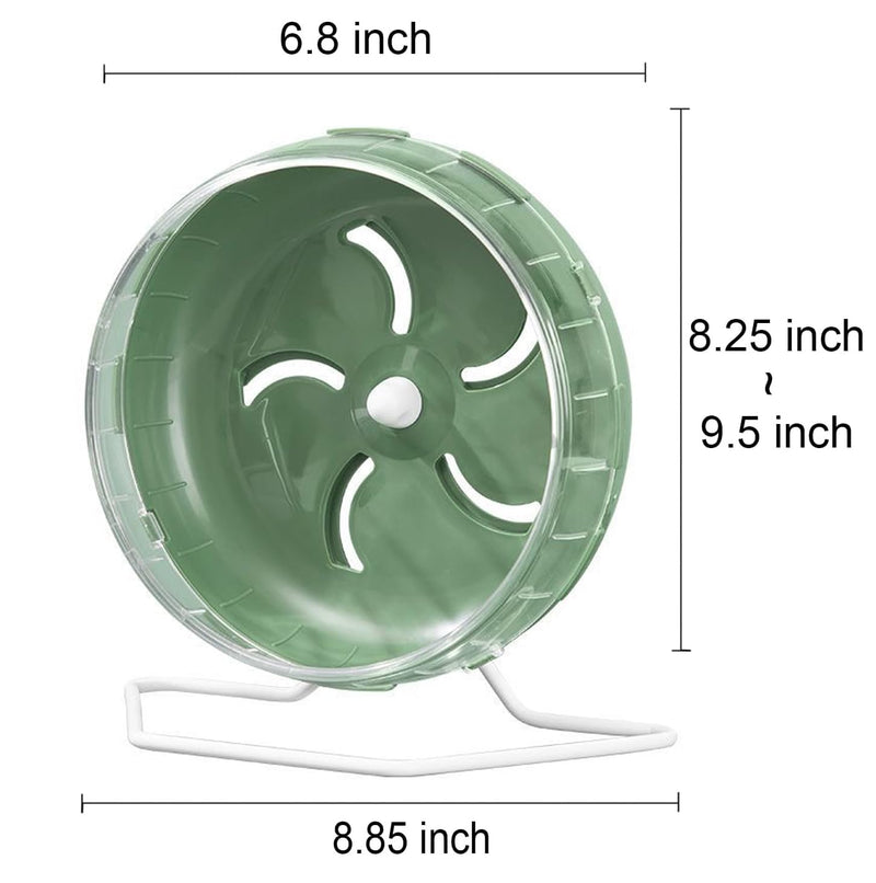 Jeeone Silent Hamster Wheel 7 inch, Hamster Exercise Wheel, Height-Adjustable Hamster Wheel Cage Accessories, Hamster Running Toys Small Animals Exercise Wheels, for Hamster (Green) Green - BeesActive Australia