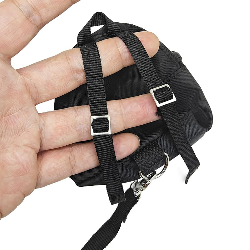 Bearded Dragons Harness Leashes Set Cute Backpack Back to School Design for Small Pets Reptile Lizard Crested Gecko Chameleon Rat Hamster Squrriel Ferret Photo Shoot (Green) Green - BeesActive Australia