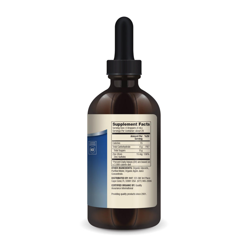 Dr. Mercola Organic Zinc Liquid Drops, 15 mg per Serving, 3.88 fl oz (115 ml), about 28 Servings, Dietary Supplement, Supports Immune and Organ Health, Non GMO, USDA Organic, NSF Certified 3.88 Fl Oz (Pack of 1) - BeesActive Australia