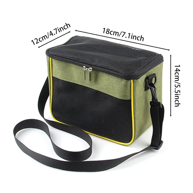 MiOYOOW Hamster Carrying Bag, Breathable Guinea Pig Carrying Bag, Portable Small Animal Travel Cage for Small Animals Hamsters Sugar Gliders Squirrels Gerbils Rabbits Kittens L - BeesActive Australia