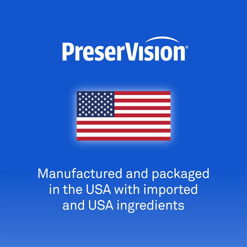 PreserVision AREDS3 Eye Vitamins Macular Supplement, 60 Softgels | AREDS3 formula, macular support* Vitamins for eyes, #1 eye doctor recommended brand1, 3-in-1 support, seniors, 60 softgels NEW AREDS3