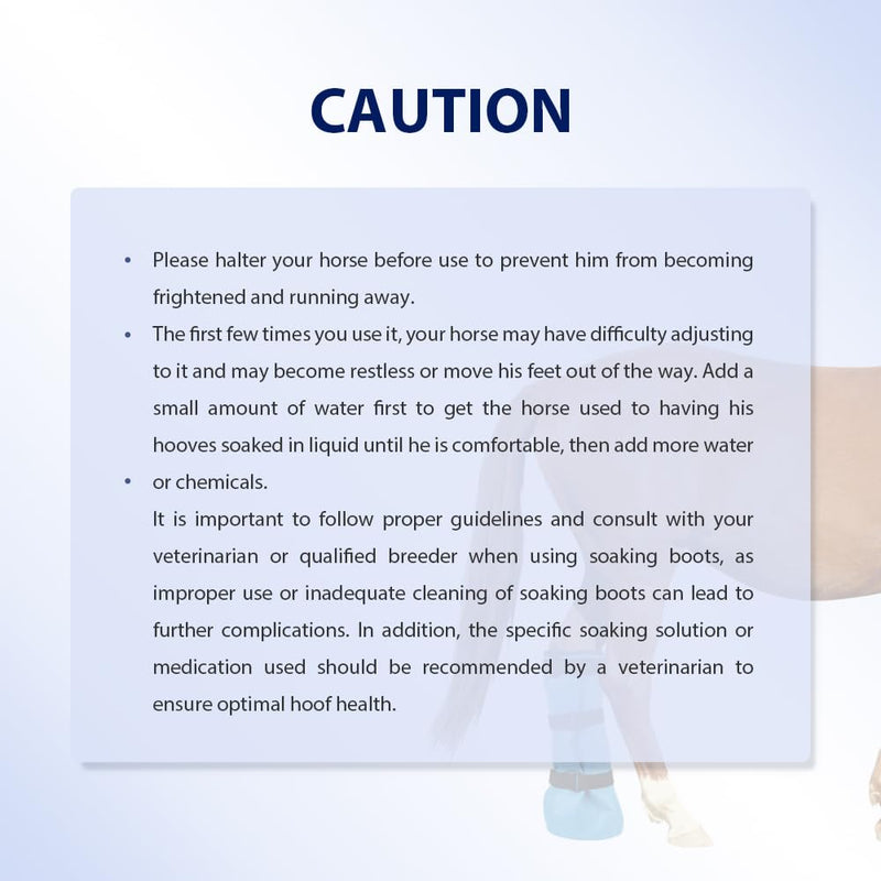 COMFPET Hoof soaking boots for hoof problems, treatment shoe for horse hooves, horse hoof-wrapped boots, for hoof injuries, thrush horses, bacterial infections, 1 piece blue - BeesActive Australia