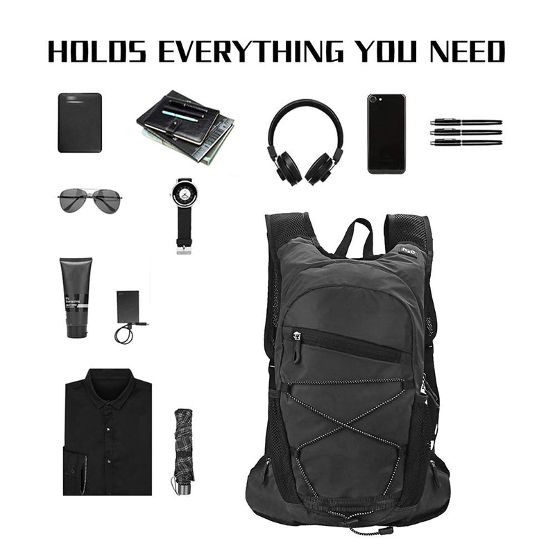 Hydration Backpack, 8L High Visibility Reflective Cycling Hydration Backpack Outdoor Sports Running Hiking Backpack Travel Daypack Shoulder Bag