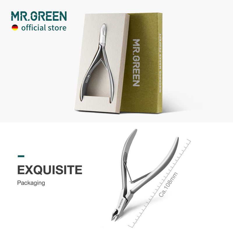 MR.GREEN Cuticle Nippers Nail Manicure Scissors Cuticle Clippers Trimmer Dead Skin Remover Stainless Steel Cutters Beauty Tool With Pusher (Mr-1028) Mr-1028