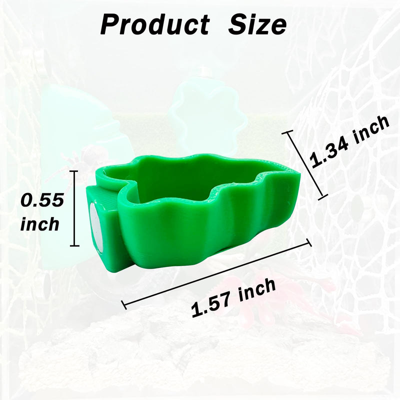 2 PCS Jumping Spider Feeding Dish, Leaf Shape Tiny Food Dishes Water Bowl with 1PC Tweezer and 1PC Dropper for Jumping Spider, Tarantula and Other Small Pets - BeesActive Australia