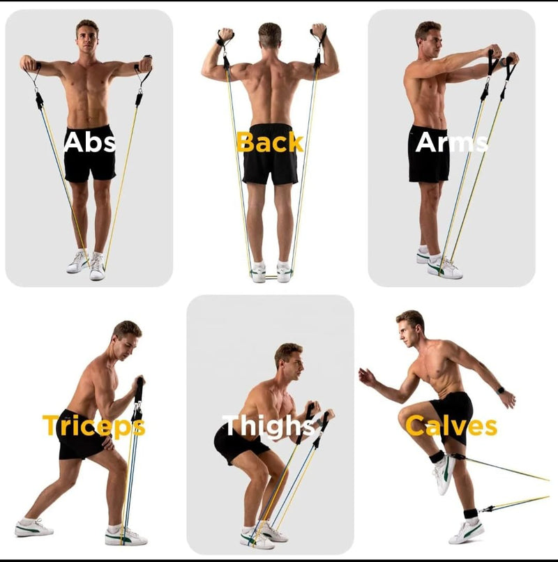 Pull Up Bands, Heavy Resistance,Resistance Bands, Exercise Bands, Training Bands to Train with Handles for Men and Women, Resistance Bands for Working Out, Bands for Exercise - BeesActive Australia