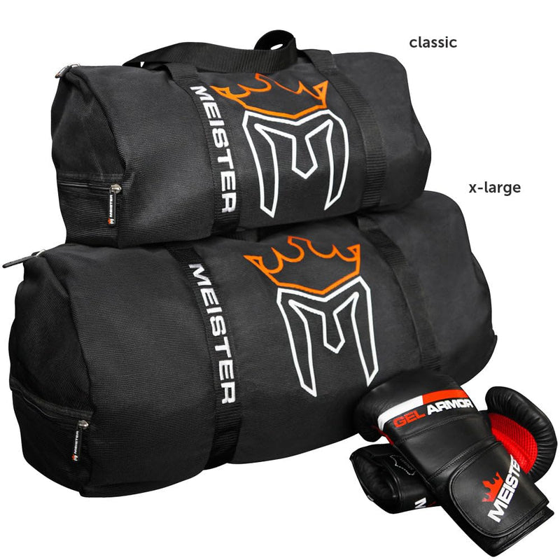 Meister Breathable Chain Mesh Duffel Gym Bag Classic 22"x13"x13" Black - BeesActive Australia