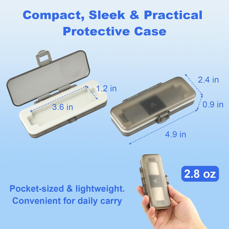 Hard Shell Case for KardiaMobile 6L & 6L Max EKG Monitor - Portable, Impact & Water Resistant with Soft Silicone Interior - Protect Your Kardia Mobile Heart Monitor On The Go Clear - For Kardia 6L & 6L Max - BeesActive Australia