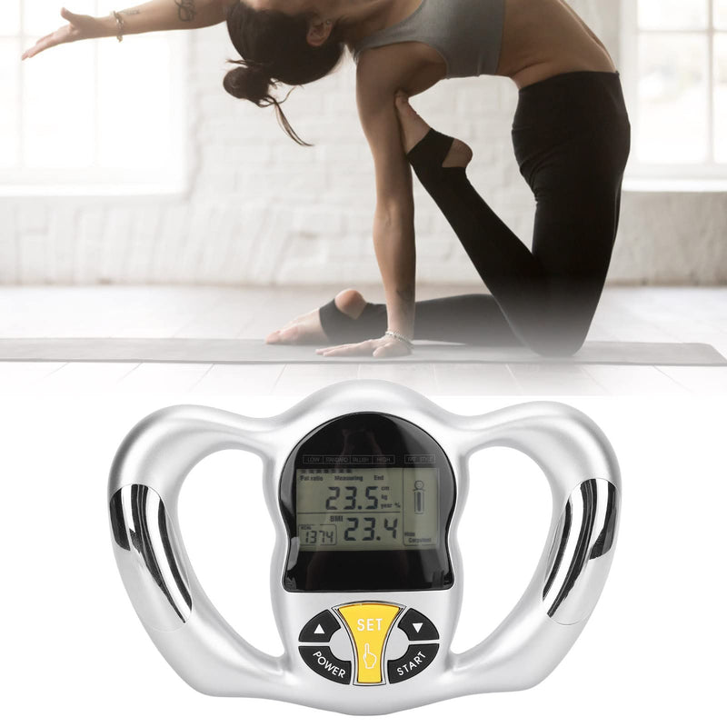 Handheld Body Fat Monitor, Portable Digital Body Fat Analyzer Meter with LCD Display, Multifunctional Body Fat Tester, Muscle Water Body Fat Loss Monitor for Weight Loss, Fitness - BeesActive Australia
