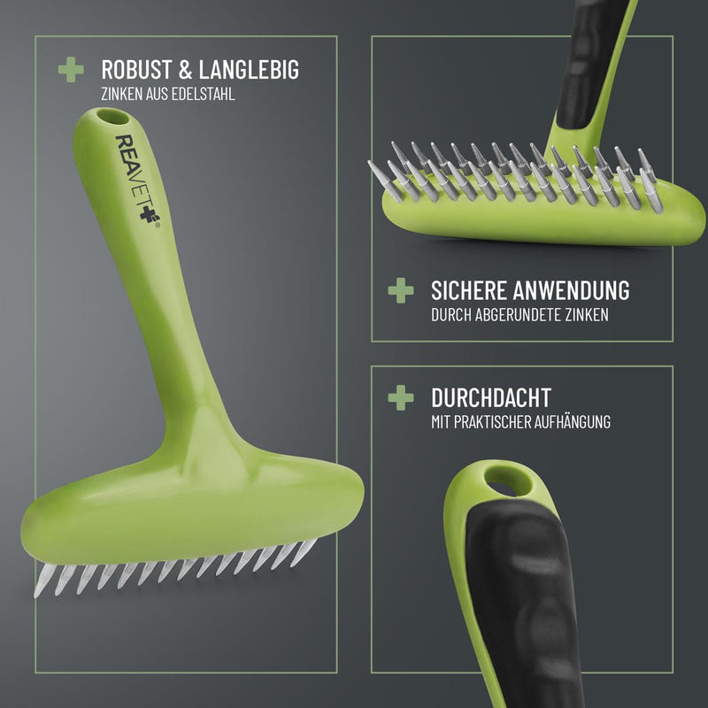 ReaVET dog comb, fur detangler, detangler for long-haired dogs - BeesActive Australia