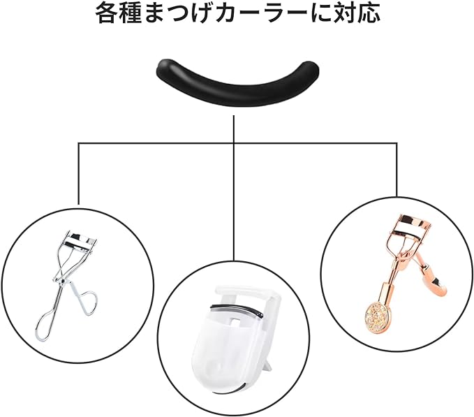 Eyelash Curler Replacement Rubber [Set of 30] Buffer, Replacement Rubber Buffer, Replacement Silicone Pad, Flexible, Elastic, Durable, Black -  Australia