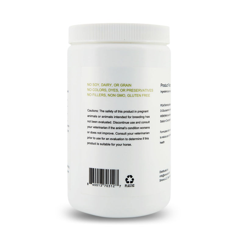 Natural Pain Relief for Horses – Hip & Joint Support with Pea, MSM & Glucosamine – Joint Repair & Mobility Supplement – Anti-Inflammatory Formula – Made in USA – 16.9oz (480g)